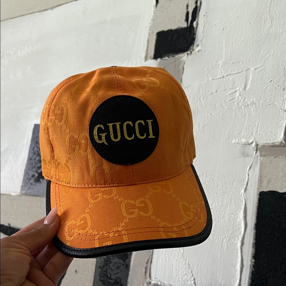 Gucci Vibrant Orange Hat with Black Accents